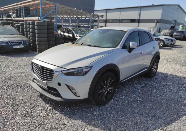 Mazda CX-3 cena 20900 przebieg: 90000, rok produkcji 2015 z Ogrodzieniec małe 137